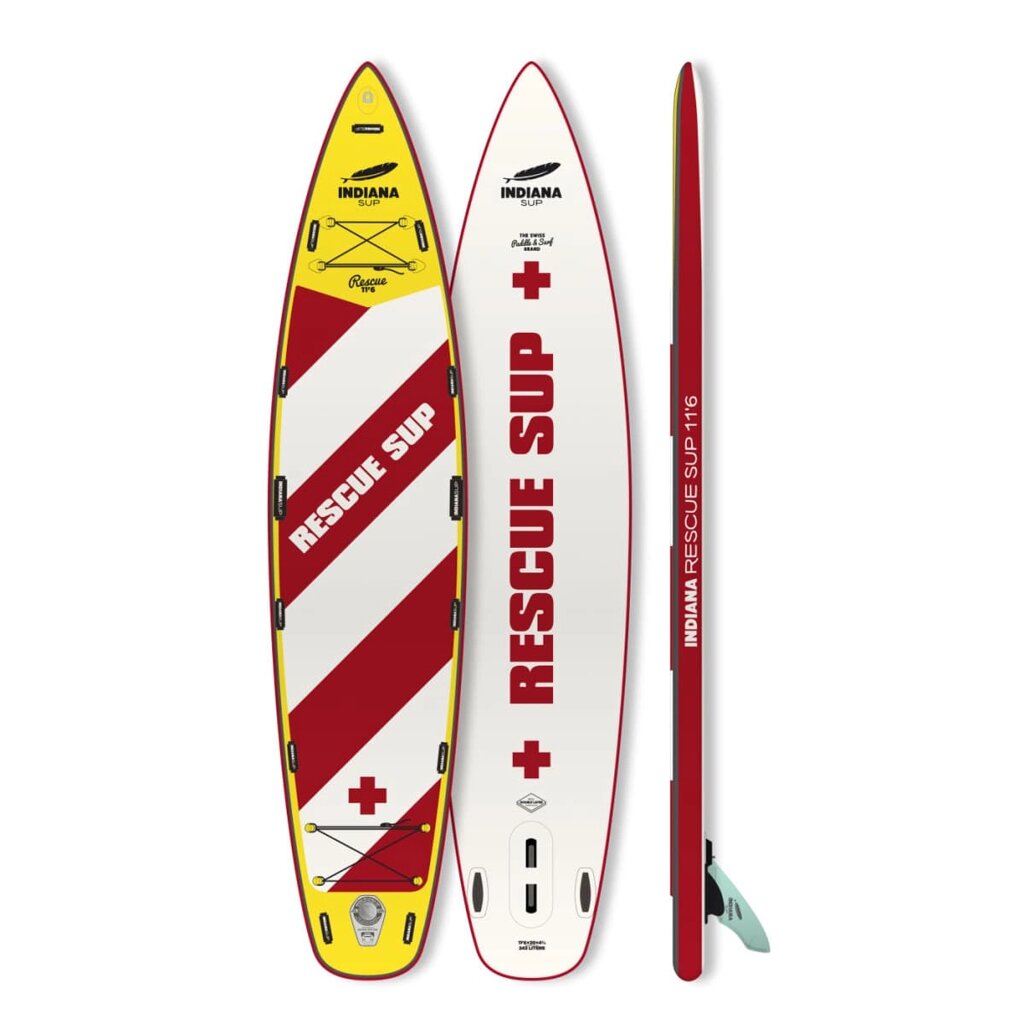 Надувная доска для SUP-бординга INDIANA 11'6 Rescue Inflatable Pack Basic With 3-Piece Fibre/Composite Paddle от компании GlobalDrive - фото 1