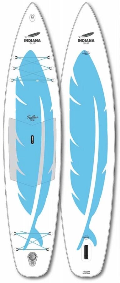 Надувная доска для SUP-бординга INDIANA Feather 12'6 от компании GlobalDrive - фото 1