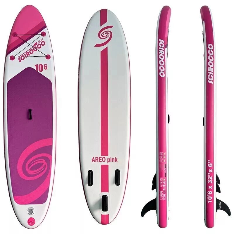 Надувная доска для SUP-бординга SCIROCOO Areo Pink 10'6 Б/У от компании GlobalDrive - фото 1