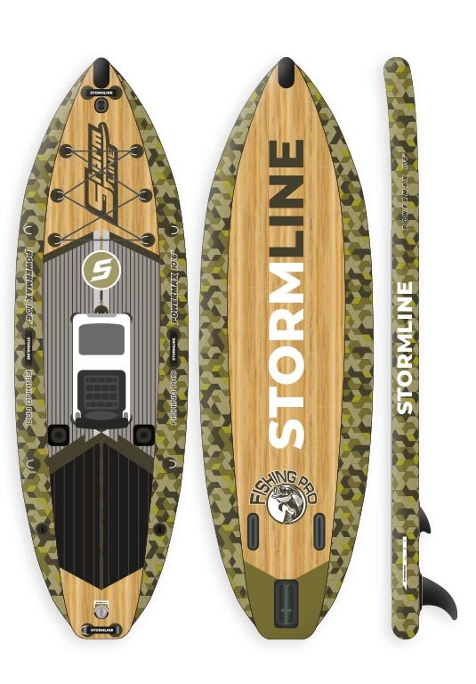 Надувная доска для SUP-бординга STORMLINE POWERMAX FISHING PRO 10'6 (2022) от компании GlobalDrive - фото 1