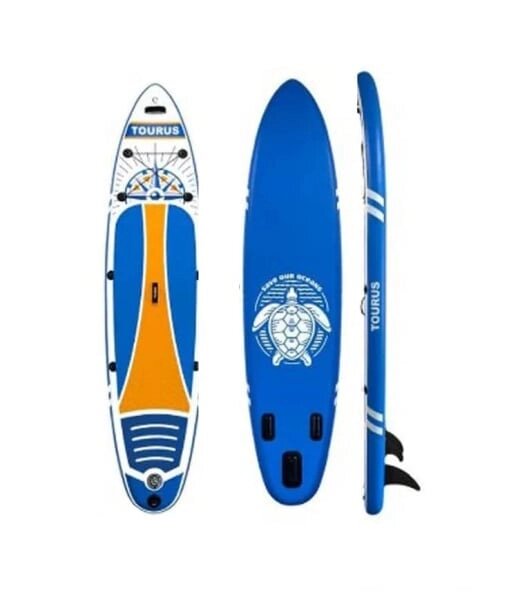 Надувная доска для SUP-бординга TOURUS 11.5 WOOD BLUE от компании GlobalDrive - фото 1