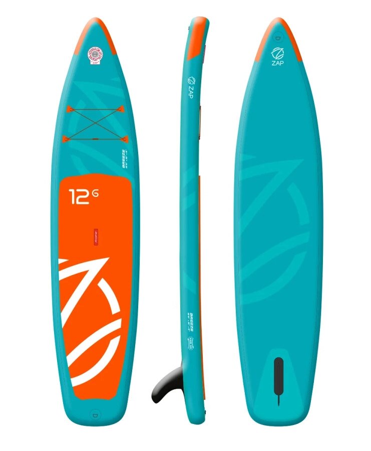 Надувная доска для SUP-бординга ZAP BREEZE 12'6 от компании GlobalDrive - фото 1