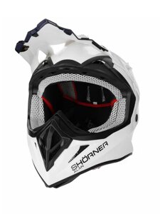 Шлем мото кроссовый SHORNER MX801 белый