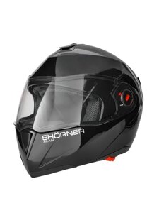 Шлем мото модуляр SHORNER LP961 черный