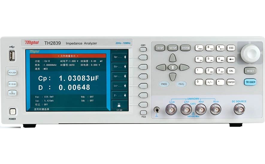 Анализаторы импеданса Techmize (Tonghui) TH2839 Измеритель импеданса от компании ООО ТК «Олдис» - фото 1