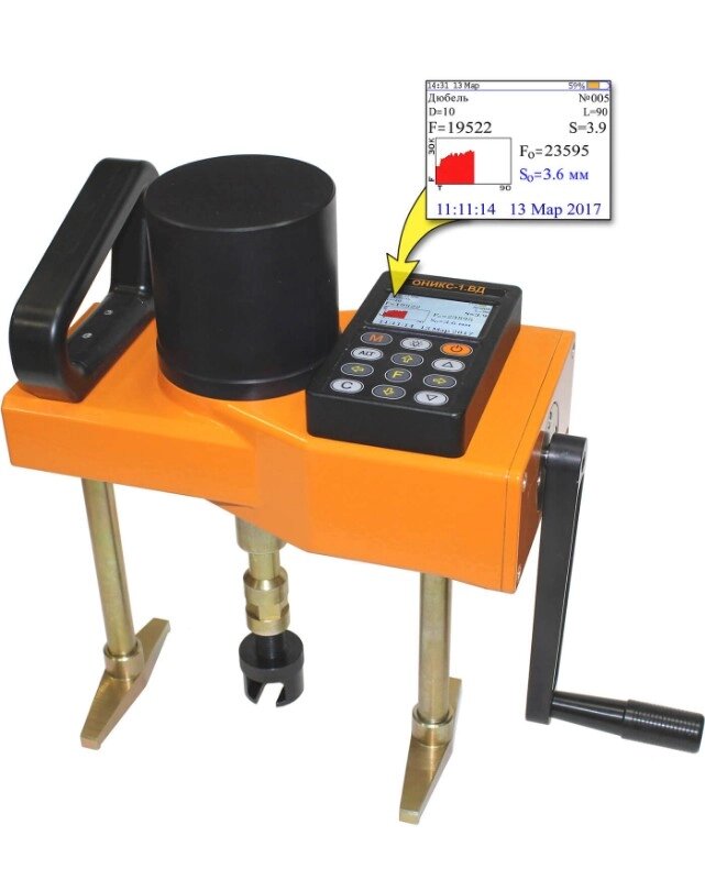 Динамометры Интерприбор Измеритель усилия вырыва фасадных анкеров ОНИКС-1. ВД. 030 от компании ООО ТК «Олдис» - фото 1
