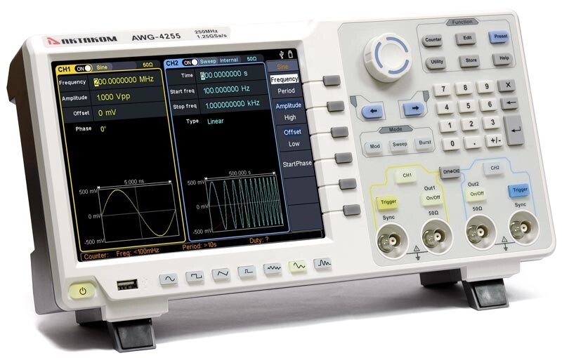 Генераторы сигналов Актаком AWG-4255 генератор сигналов специальной формы от компании ООО ТК «Олдис» - фото 1