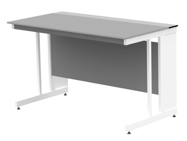 Лабораторные столы ЛОИП Низкий пристенный стол на рамном основании ЛАБ-М СПКн 150.80.75 KG от компании ООО ТК «Олдис» - фото 1
