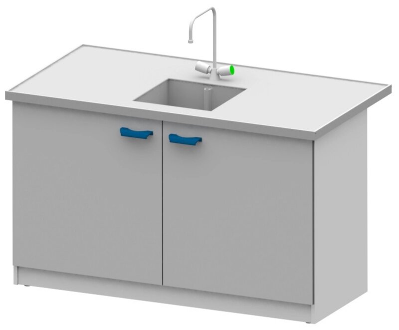 Лабораторные столы ЛОИП Стол-мойка ЛАБ-PRO МО 150.80.90 РР от компании ООО ТК «Олдис» - фото 1