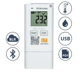 Логгеры Librotech SX100-H BLR Измеритель-регистратор (логгер) температуры и влажности (Bluetooth Long Range) (Без