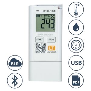 Логгеры Librotech SX100-P BLR Логгер температуры, влажности и давления (Bluetooth Long Range) (Без поверки)