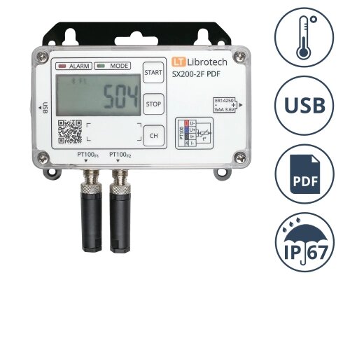 Логгеры Librotech SX200-2F PDF Измеритель-регистратор (логгер) температуры (Без поверки) от компании ООО ТК «Олдис» - фото 1