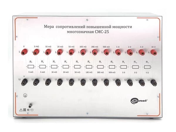 Магазины сопротивлений Sonel S. A. СМС-25 Мера сопротивлений повышенной мощности многозначная (С поверкой) от компании ООО ТК «Олдис» - фото 1