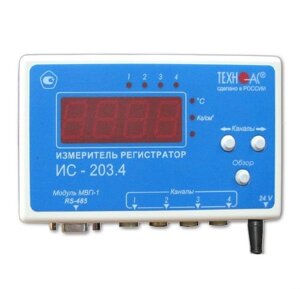 Многофункциональные приборы ТЕХНО-АС ИС-203.4 Измеритель регистратор четырехканальный (Без поверки)