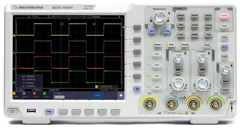 Осциллографы Актаком ADS-6144 Осциллограф цифровой от компании ООО ТК «Олдис» - фото 1