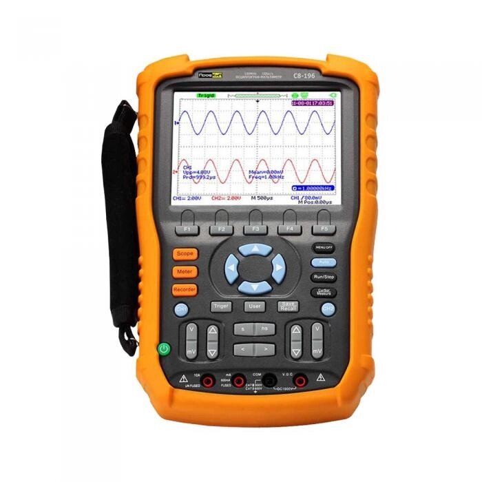 Осциллографы-мультиметры портативные (скопметры) Осциллограф-мультиметр портативный ПрофКИП С8-196 от компании ООО ТК «Олдис» - фото 1