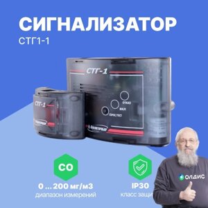 Сигнализаторы СТГ1 Аналитприбор СПО (Смоленск) СТГ1-1 Сигнализатор стационарный на СО и с 1 датчиком на СН4 (С поверкой)