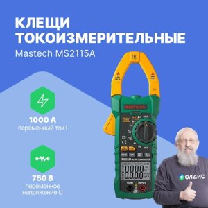 Токоизмерительные клещи MASTECH Клещи токоизмерительные Mastech MS2115A