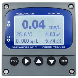 PH-метры AQUA-LAB AQ-CHL1 цифровой промышленный контроллер рН, остаточного хлора и HOCL RS485 Modbus/RTU/4-20mA