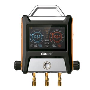 Манометры ELITECH Elitech MS-2000 манометрический коллектор цифровой двухвентильный для заправки фреона