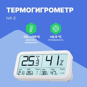 Термогигрометры Рэлсиб НПП Ivit-2 Термогигрометр (С поверкой)