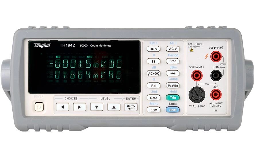 Вольтметры универсальные (Мультиметры) Techmize (Tonghui) TH1942 Мультиметр цифровой (Без поверки) от компании ООО ТК «Олдис» - фото 1