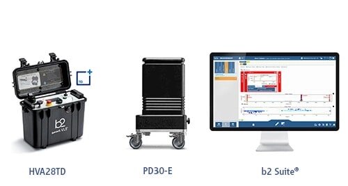 Высоковольтное оборудование b2 electronic GmbH Система измерения частичных разрядов PD30  (34кВ) от компании ООО ТК «Олдис» - фото 1