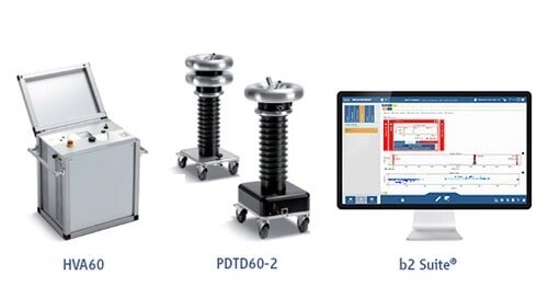 Высоковольтное оборудование b2 electronic GmbH Система измерения частичных разрядов PD60 (62кВ) от компании ООО ТК «Олдис» - фото 1