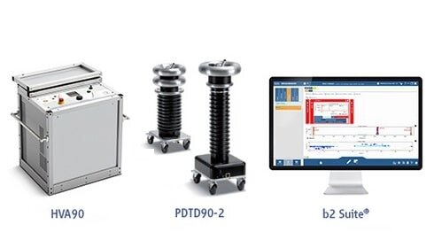 Высоковольтное оборудование b2 electronic GmbH Система измерения частичных разрядов  PD90 (90кВ) от компании ООО ТК «Олдис» - фото 1