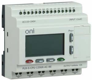 Логическое реле PLR-S. CPU1206(R) 220в AC с экраном ONI