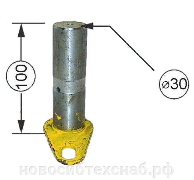 Палец 30х100 мм от компании НовосибТехСнаб - фото 1