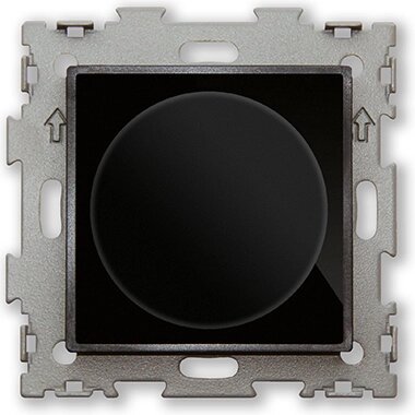 Диммер светорегулятор 500 Вт черный CGSS "Эстетика" GL-F33-BCM от компании Тепларм - Теплый пол, Греющий кабель, Системы обогрева - фото 1