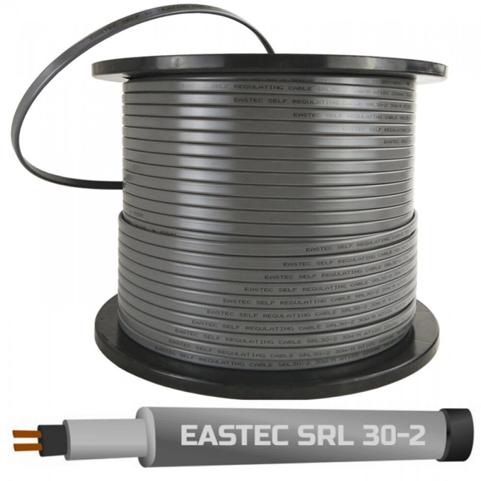 Греющий кабель Eastec SRL 30-2 самрег для обогрева труб, 30 Вт от компании Тепларм - Теплый пол, Греющий кабель, Системы обогрева - фото 1