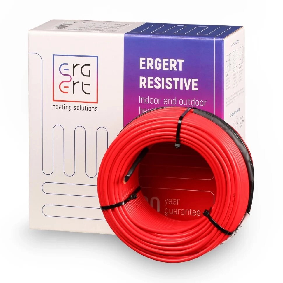 Греющий кабель Ergert ETRS-18 270 Вт 15 м в стяжку ( 1,8 м. кв ), ETRS1800270 от компании Тепларм - Теплый пол, Греющий кабель, Системы обогрева - фото 1