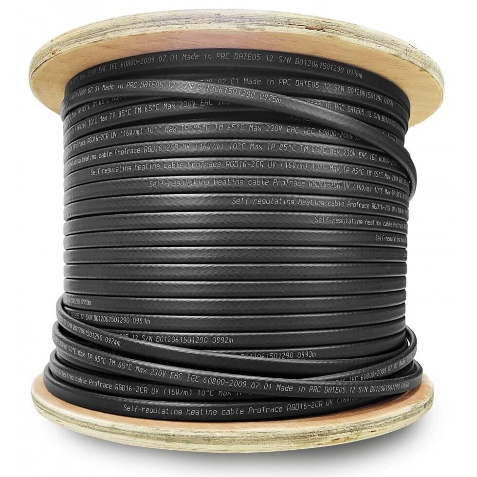 Греющий кабель RGD 16-2CR c Уф-защитой от компании Тепларм - Теплый пол, Греющий кабель, Системы обогрева - фото 1