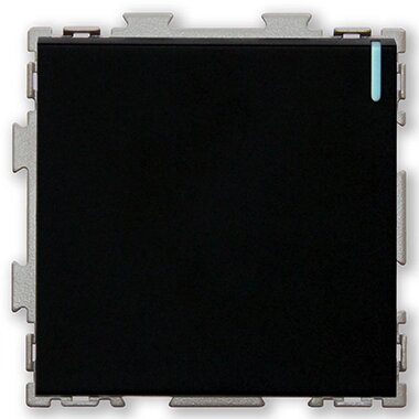 Одноклавишный выключатель черный матовый CGSS "Практика" PL-W101-BCM от компании Тепларм - Теплый пол, Греющий кабель, Системы обогрева - фото 1