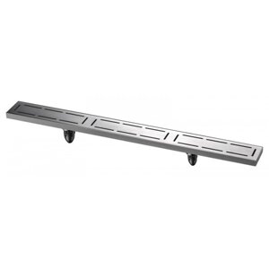 Трап сантехнический Magdrain JC 800 Q50-B нерж., матовый, 2 слив. отверстия