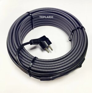 Греющий кабель 7 м 168 Вт для канализации экранированный комплект с вилкой 24 Вт/м