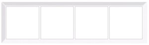 Четырехпостовая рамка белая CGSS "Практика" PL-P104-WCG