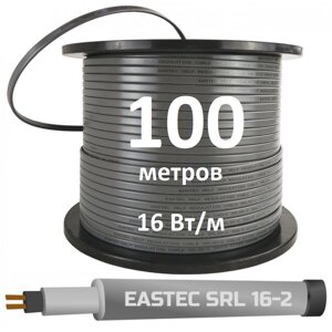 Греющий кабель Eastec SRL 16-2 100 м самрег для обогрева труб, 16 Вт