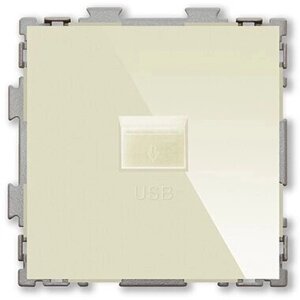 Розетка USB 2.1А бежевая CGSS "Практика" PL-W201U-BGG