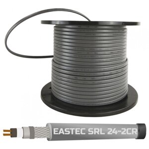 Греющий кабель Eastec SRL 24-2 CR саморегулирующий с экраном, УФ-защита, 24 Вт