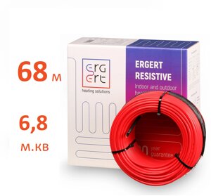 Греющий кабель Ergert ETRS-18 1220 Вт 68 м в стяжку (6,8 м. кв), ETRS1801220