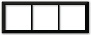 Трехпостовая рамка черная матовая CGSS "Практика" PL-P103-BCM в Санкт-Петербурге от компании Тепларм - Теплый пол, Греющий кабель, Системы обогрева