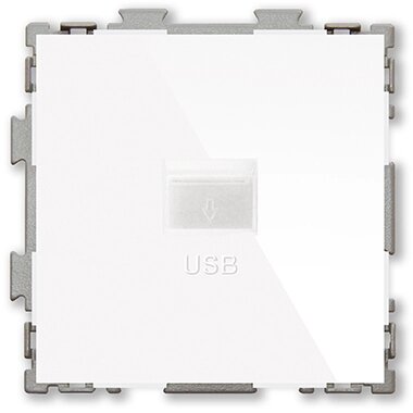 Розетка USB 2.1А белая CGSS "Практика" PL-W201U-WCG от компании Тепларм - Теплый пол, Греющий кабель, Системы обогрева - фото 1