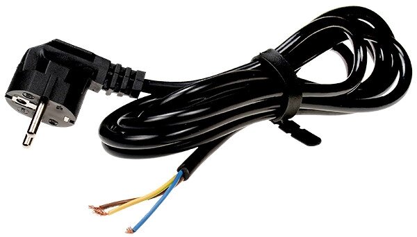 Шнур сетевой 3x1.5 с евро вилкой 1,7м от компании Тепларм - Теплый пол, Греющий кабель, Системы обогрева - фото 1