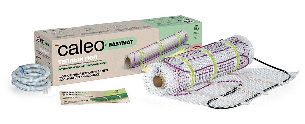 Теплый пол Caleo Easymat 0,7 м² 98 Вт 140-0,5 комплект от компании Тепларм - Теплый пол, Греющий кабель, Системы обогрева - фото 1