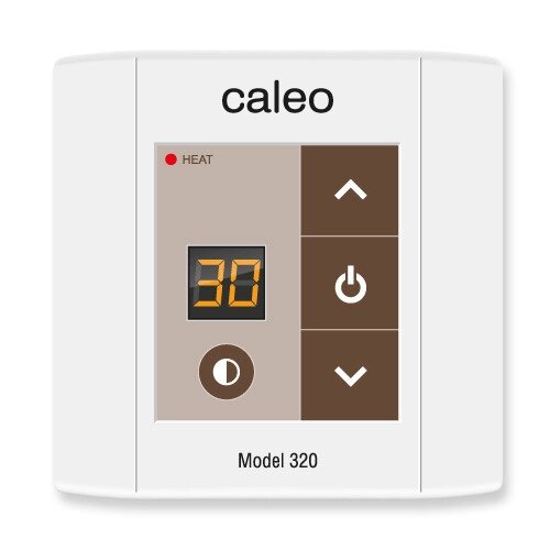 Терморегулятор CALEO 320 Кофейный от компании Тепларм - Теплый пол, Греющий кабель, Системы обогрева - фото 1