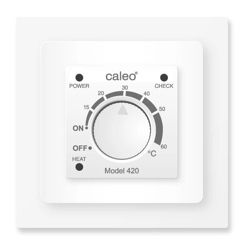 Терморегулятор CALEO 420 с адаптерами от компании Тепларм - Теплый пол, Греющий кабель, Системы обогрева - фото 1