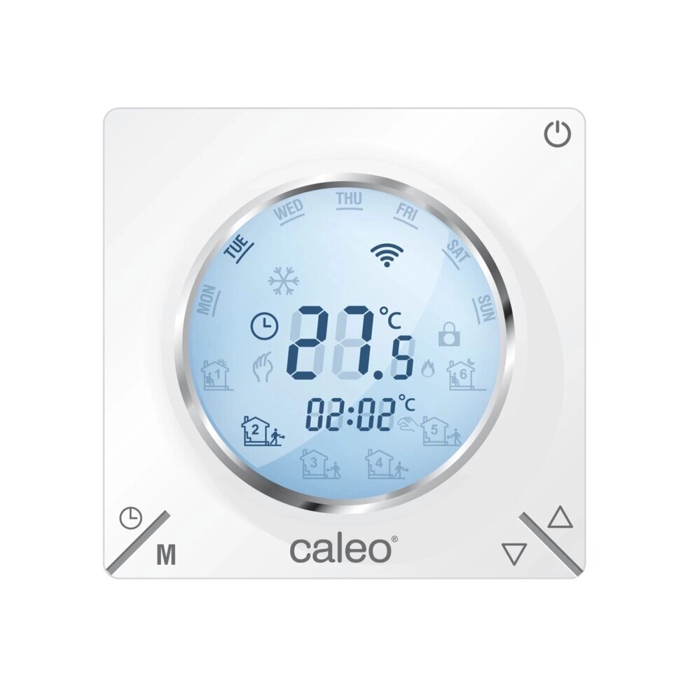 Терморегулятор CALEO C935 Wi-Fi цифровой, программируемый + управление со смартфона от компании Тепларм - Теплый пол, Греющий кабель, Системы обогрева - фото 1